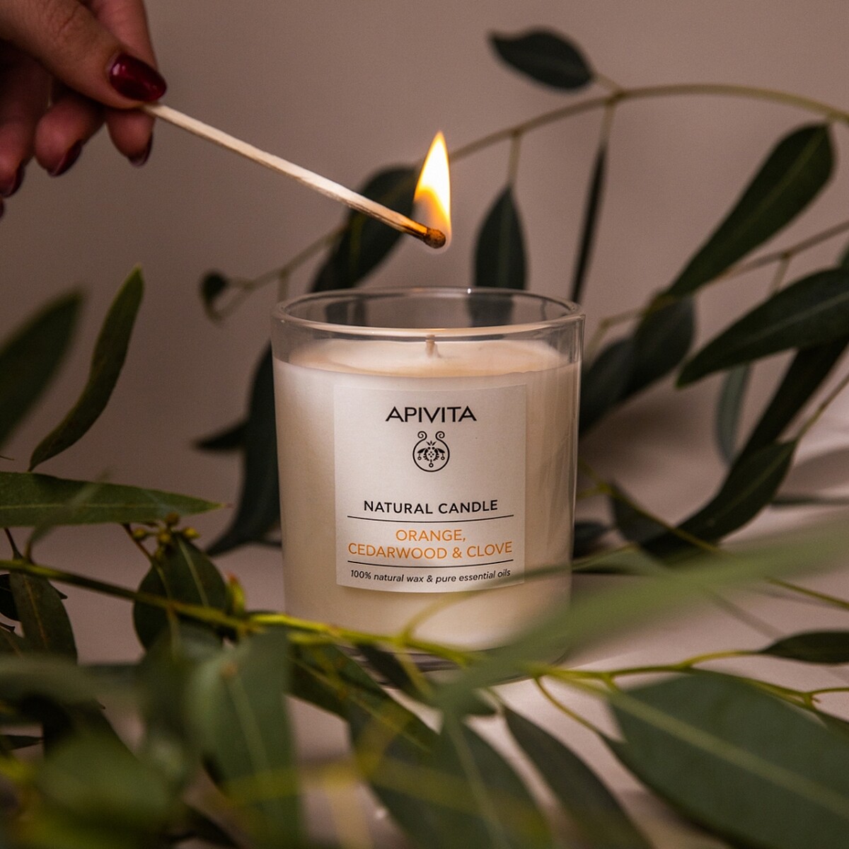 APIVITA希臘甜橙與雪松芳香蠟燭，特價NT2,100