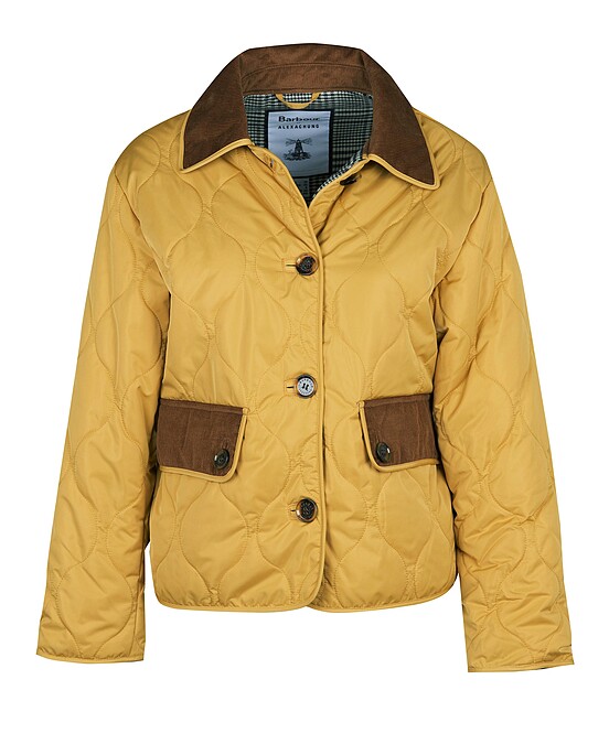 Barbour by ALEXACHUNG - Bonnie絎縫外套，售價13,700元(黃色)