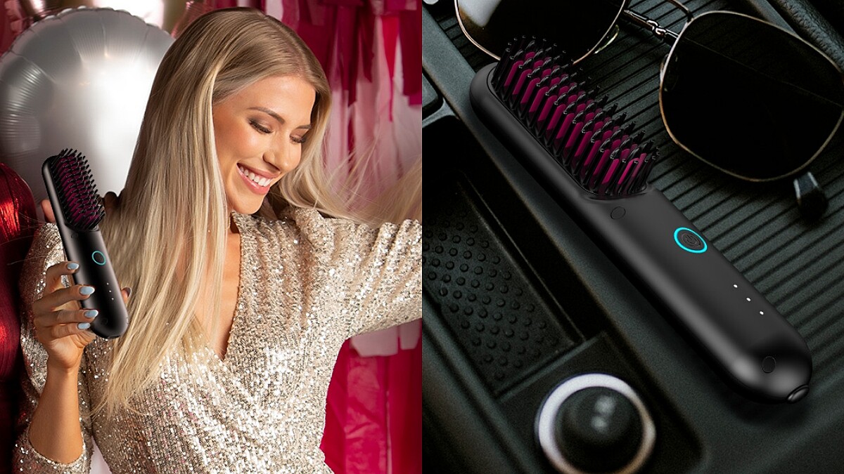 TYMO無線直髮梳登台！五段式溫控、防燙、負離子⋯完全是手殘整理頭髮的救星！