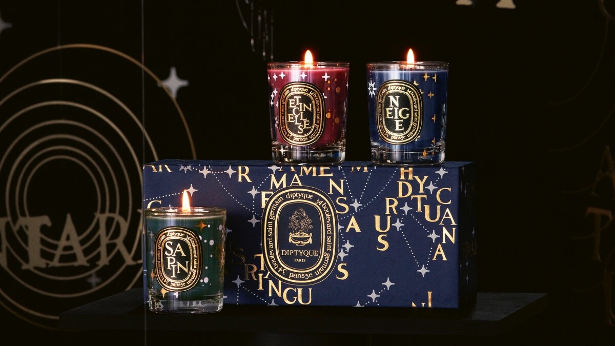 Diptyque 2022聖誕蠟燭禮盒(冷杉、星光、白雪)70g*3，NT4,150