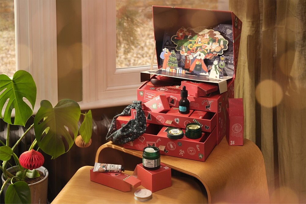 The Body Shop聖誕奇蹟歡樂紅倒數月曆。