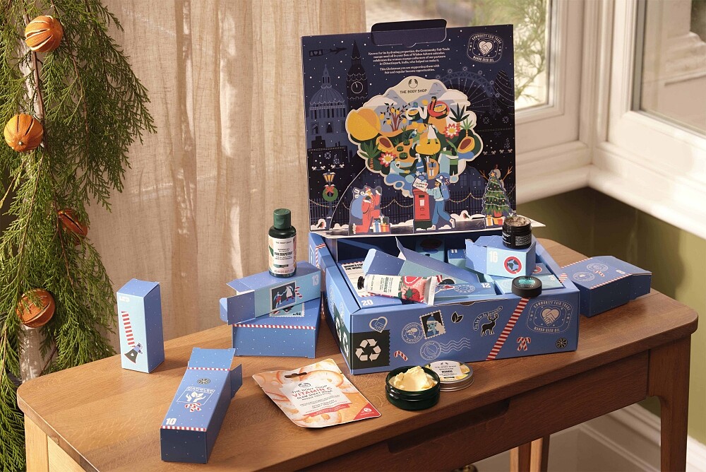 The Body Shop聖誕奇蹟極光藍倒數月曆。