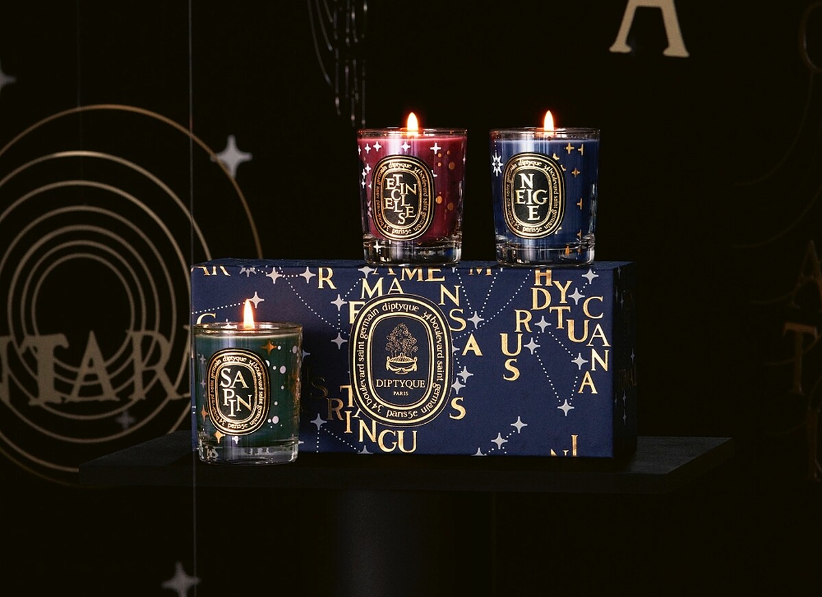 Diptyque 2022聖誕蠟燭禮盒(冷杉、星光、白雪)70g*3，NT4,150
