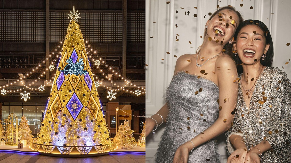 新光三越台中中港店金燦耶誕登場!七期7大聖誕打卡聖點、專櫃快閃店千萬別錯過