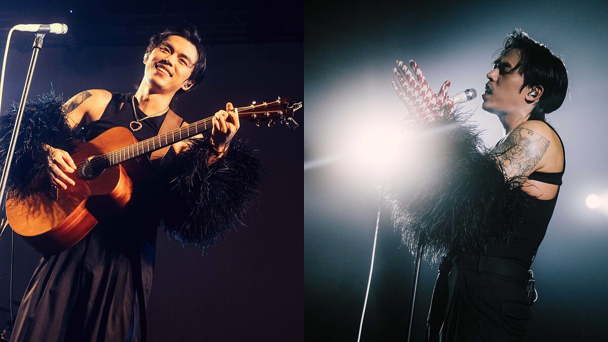 HUSH 台北站演唱會「PLEASE MYSELF」黑色露肩裝魅惑開唱新專輯《娛樂自己》預告11/18台中造型更辣