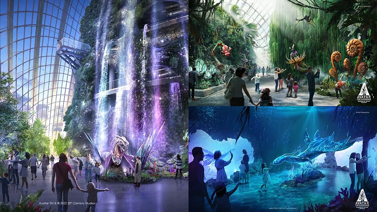 真的能走進「阿凡達」潘朵拉星球！新加坡濱海灣花園打造5個月沉浸式體驗，等身大靈鳥，全新海洋生物現身