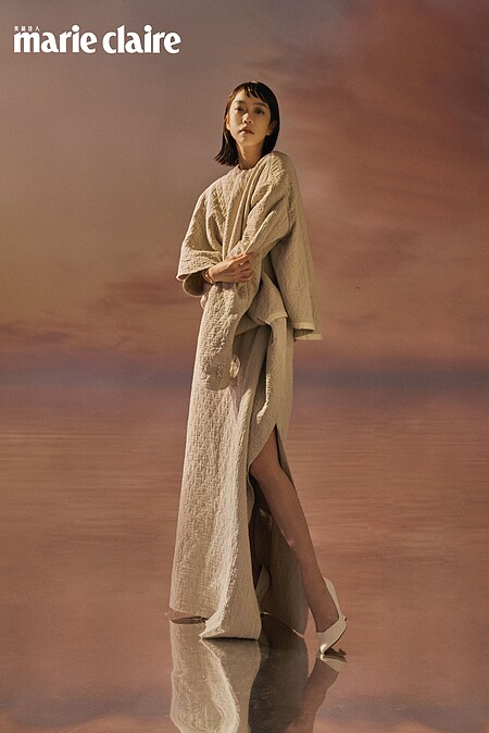 IWC萬國錶 柏濤菲諾日夜顯示自動腕錶34;水洗灰色一片圍裹式長洋裝,Uma Wang。