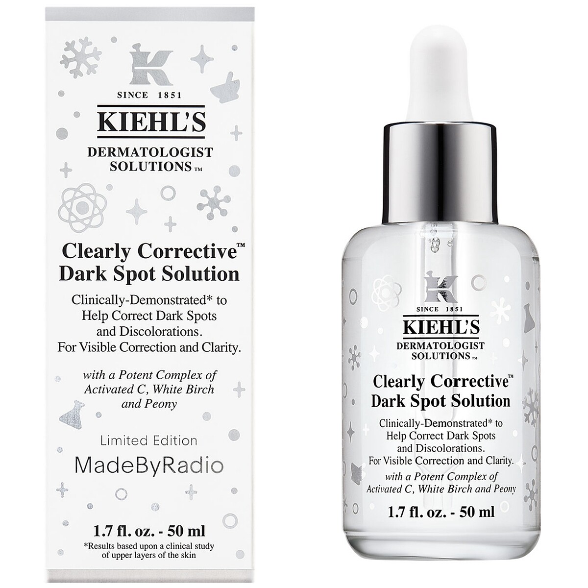 Kiehl&rsquo;s契爾氏激光極淨白淡斑精華2022聖誕限定版激光極淨白淡斑精華50ml，NT3,550、100ml，NT5,800