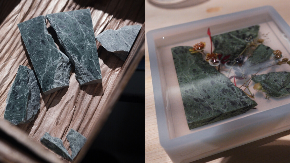 創作工坊也有大理石的足跡。