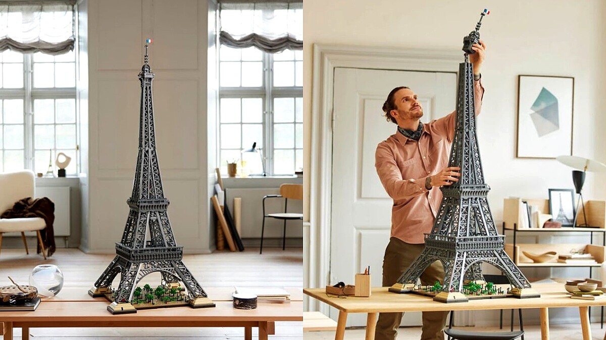 史上第二大樂高積木！「巴黎艾菲爾鐵塔」零件破萬，成品高達149公分，神還原原始建築建構超狂