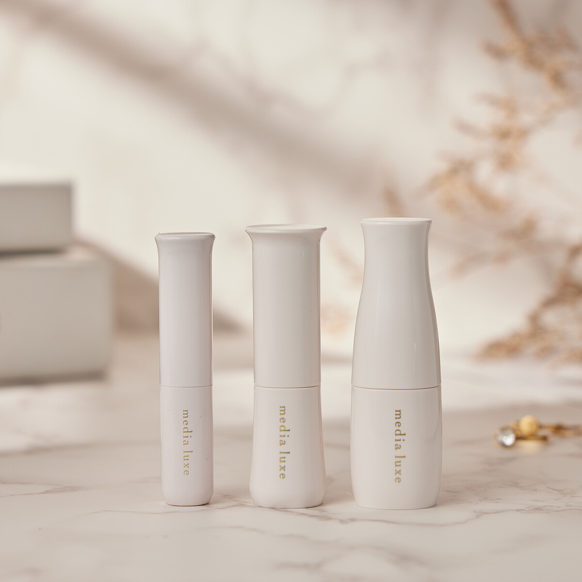 全新媚點media luxe唇膏外殼