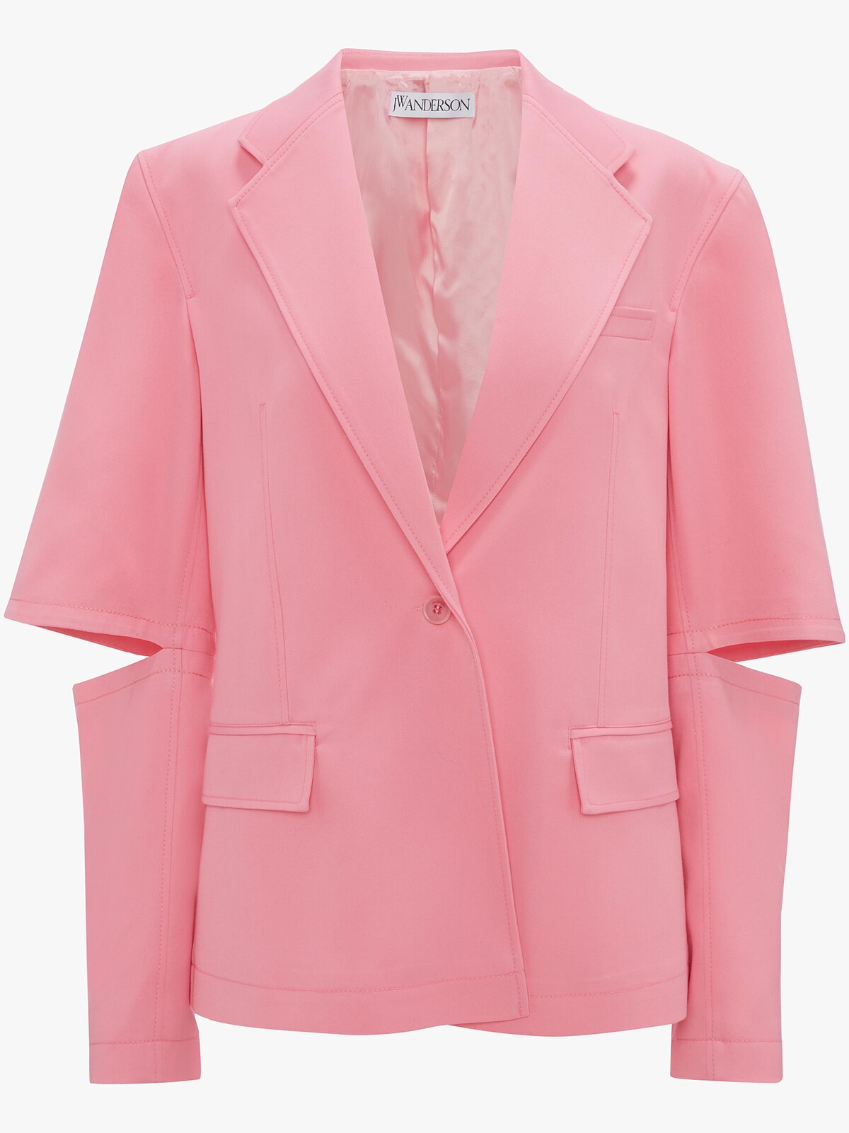Jacquemus @ Onefifteen 粉紅色袖子開洞西裝外套，NT24,980。