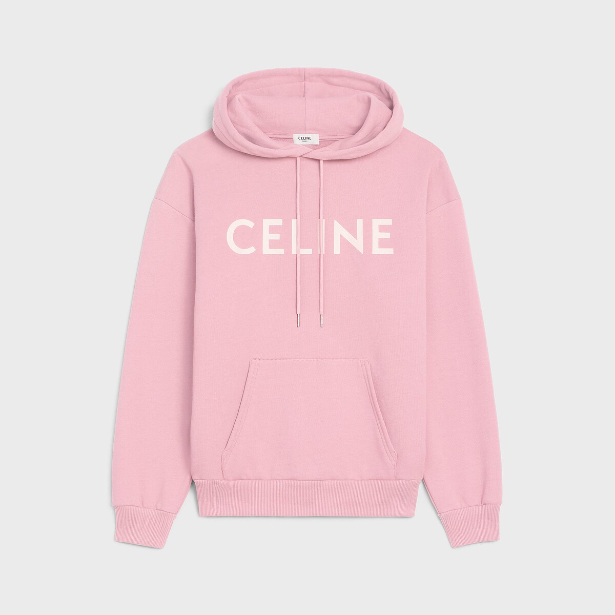 CELINE 棉質抽繩連帽上衣，NT36,000。