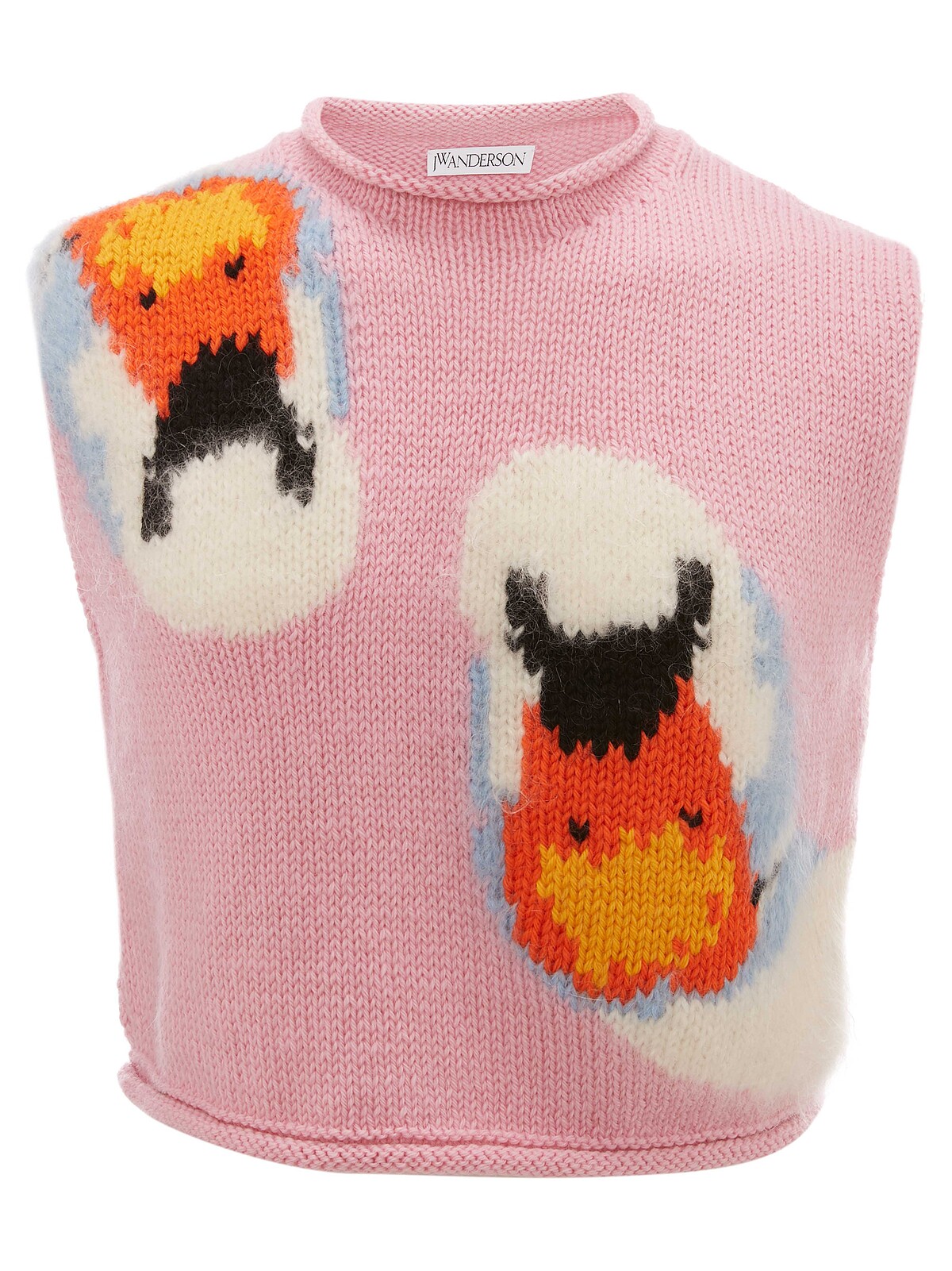 JW Anderson @ Onefifteen 粉紅針織天鵝背心，NT16,880。