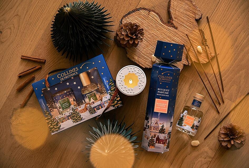 香草集2022法國山城耶誕香氛系列形象。