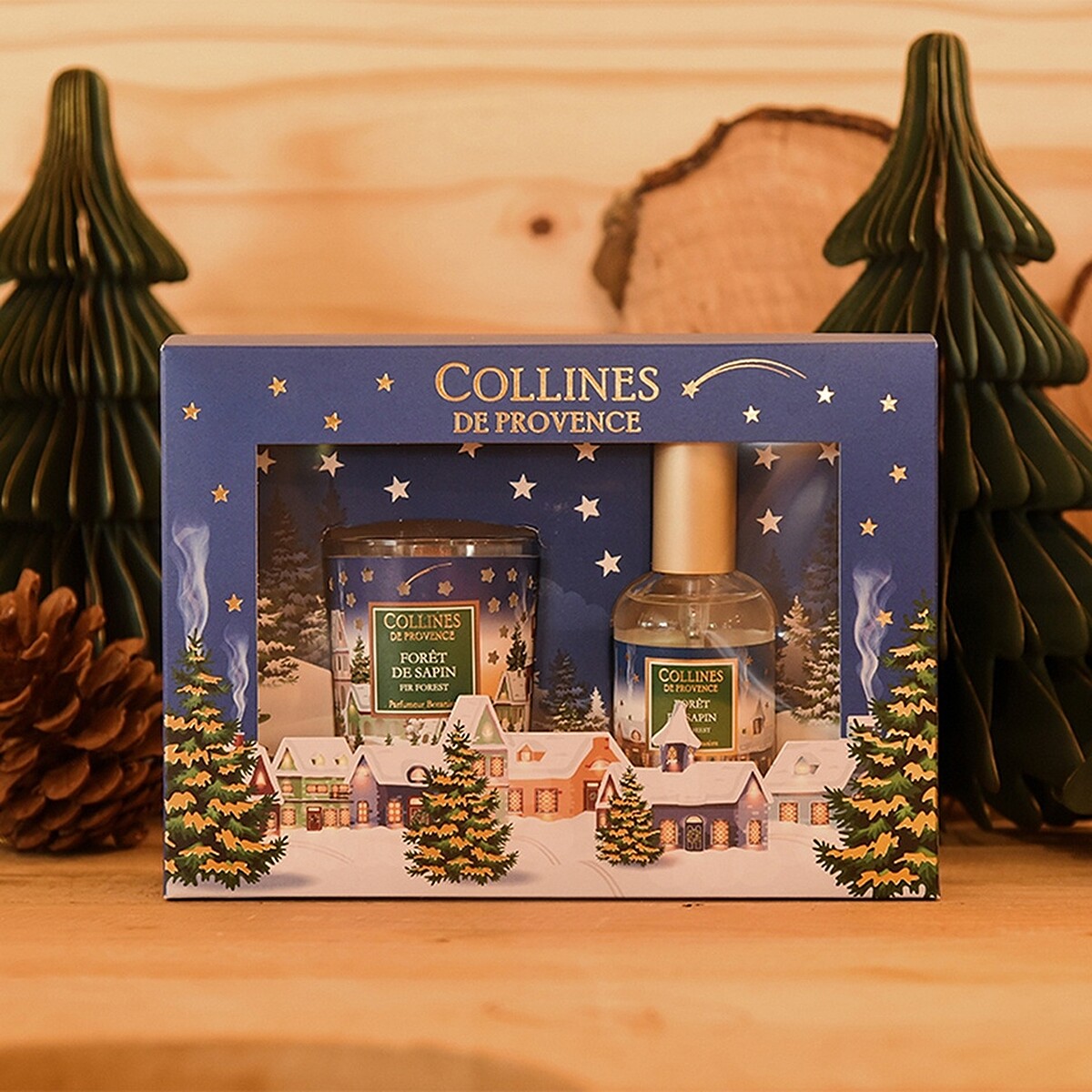 香草集杉木森林慶典組(香氛蠟燭75g+室內芳香噴霧50ml)，NT1,280