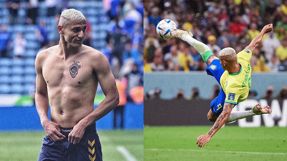 【2022世足】巴西理查利森Richarlison側掛金勾神技帥翻！25歲一腳成名被讚「世界盃史上最佳進球」