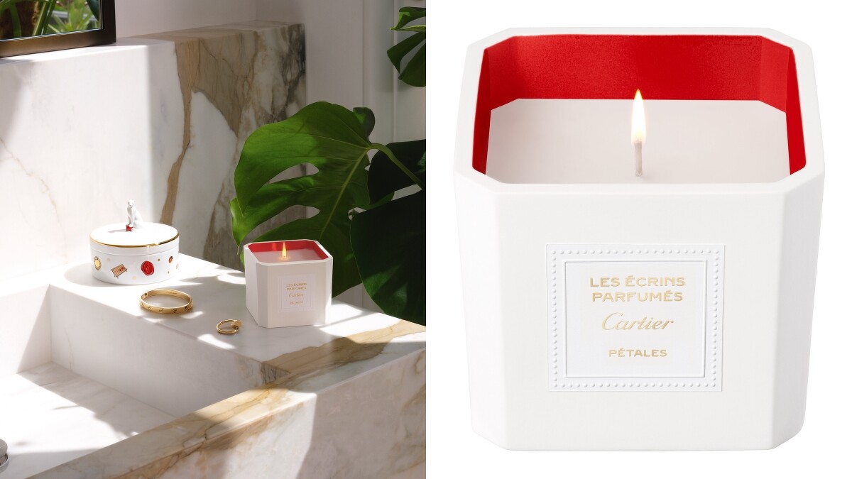 Cartier卡地亞Les &Eacute;crins Parfum&eacute;s Cartier P&Eacute;TALES香氛蠟燭220g，約NT5,750