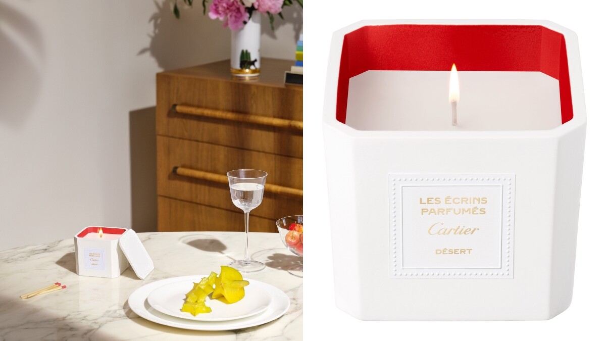 Cartier卡地亞Les &Eacute;crins Parfum&eacute;s Cartier D&Eacute;SERT香氛蠟燭220g，約NT5,750