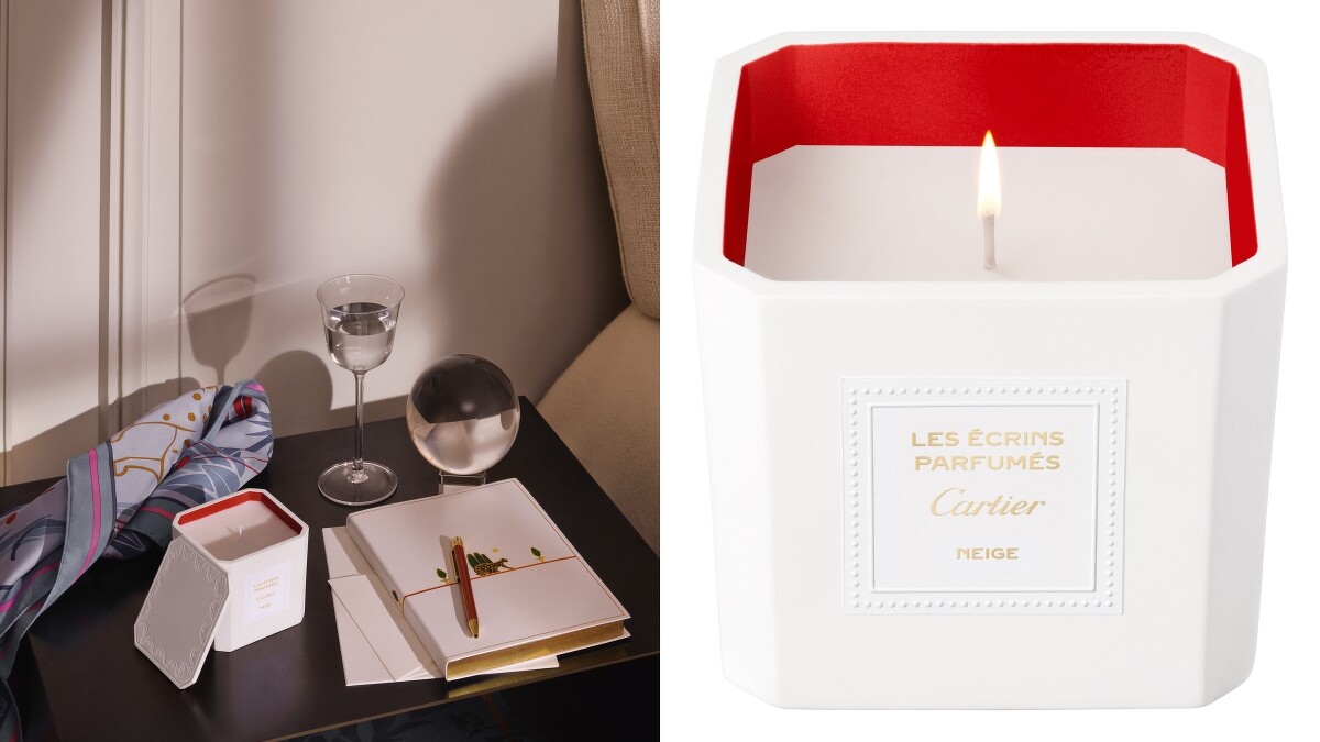 Cartier卡地亞Les &Eacute;crins Parfum&eacute;s Cartier NEIGE香氛蠟燭220g，約NT5,750