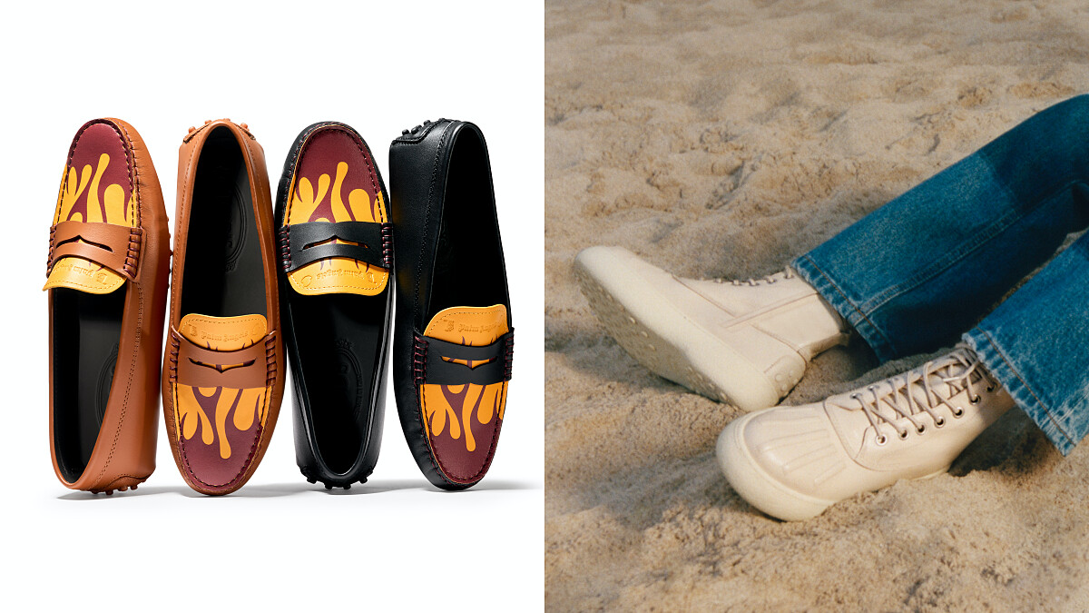 Tod’s、Moncler、潮牌Palm Angels三方合作!豆豆鞋火焰圖樣超潮、奶油白皮靴也太美