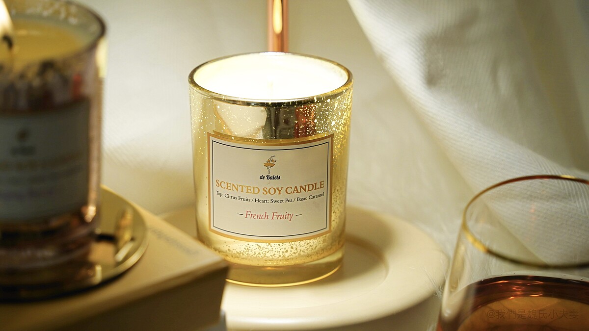 輕奢感流金香氛蠟燭-法式果香(小金杯)
