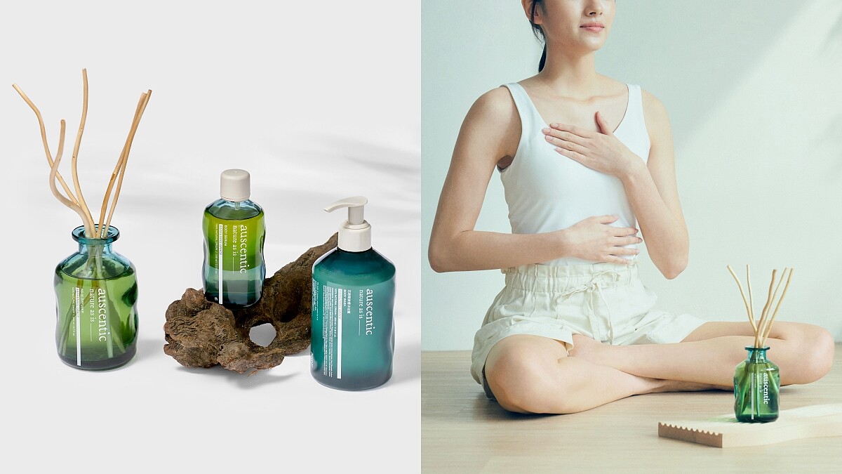綠藤生機2022推出全新純淨香氛auscentic，100%天然來源擴香與護膚蜜又香又安心