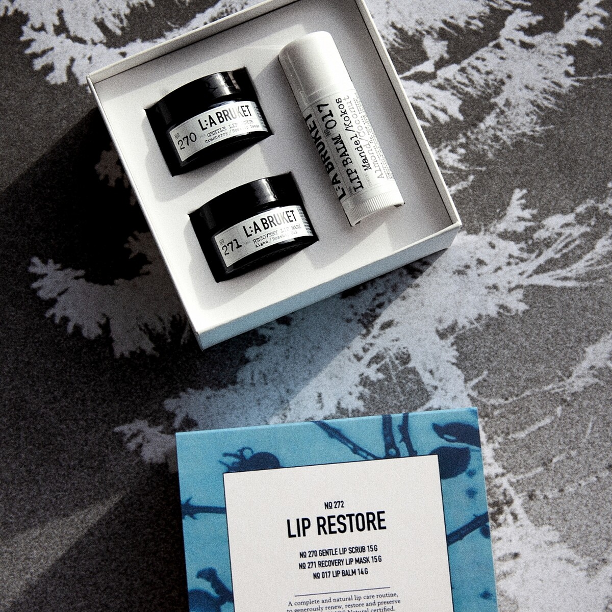 L:A BRUKET 2022聖誕限量明星唇部護理組，NT2,600