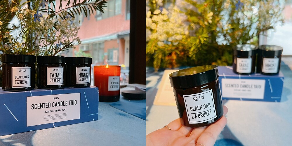 L:A BRUKET 2022聖誕限量迷你蠟燭三重奏實品。