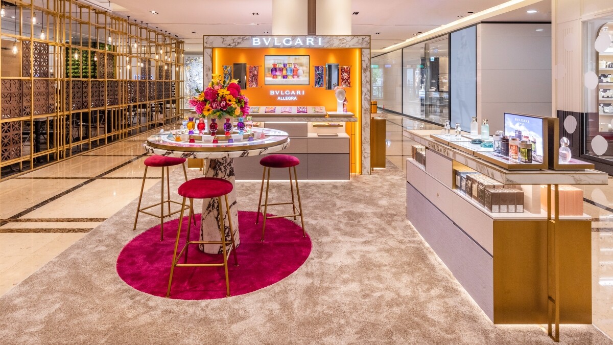 寶格麗頂級香氛專櫃新光三越A4全新開幕。