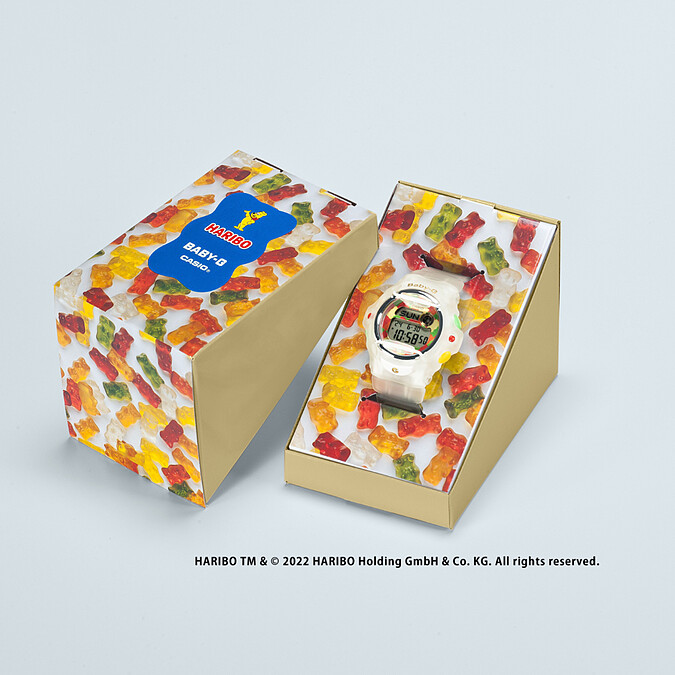 卡西歐BABY-G X Haribo小熊軟糖聯名手錶，NT 3,800