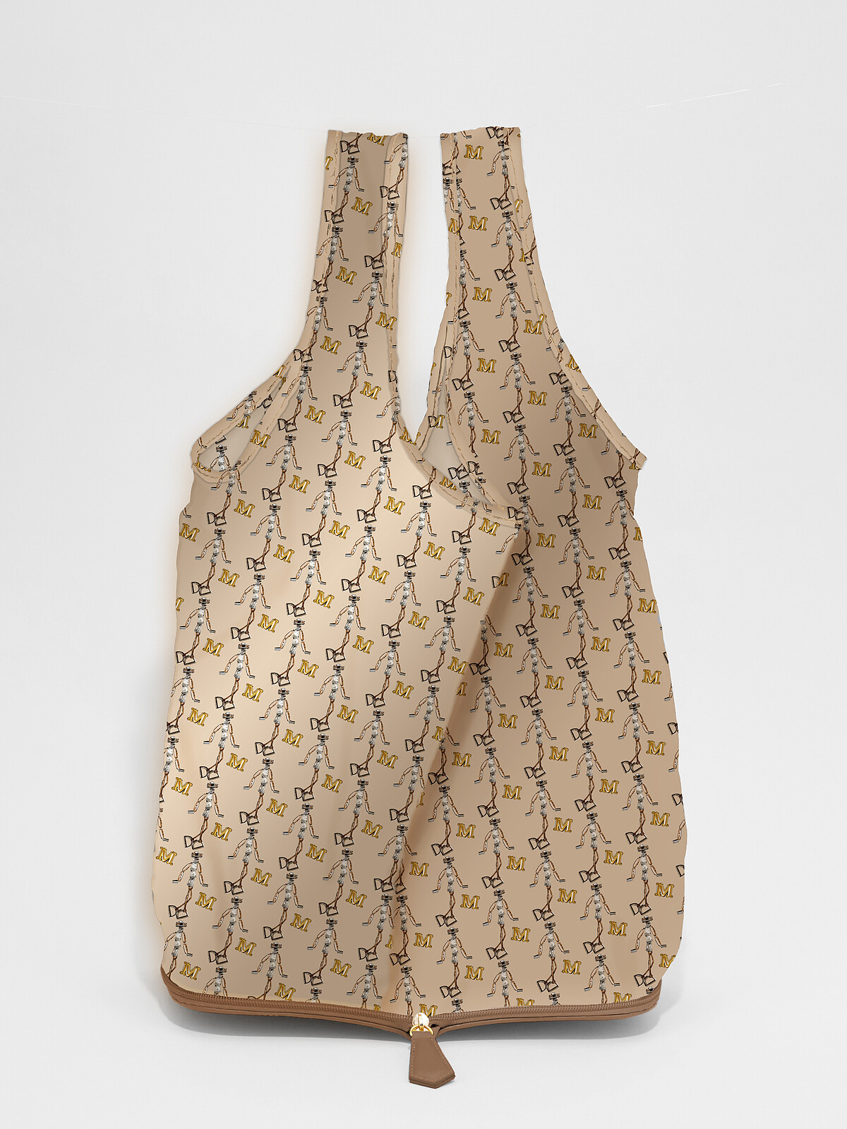 Max Mara FW22 Printed nylon bag，NT3,000。