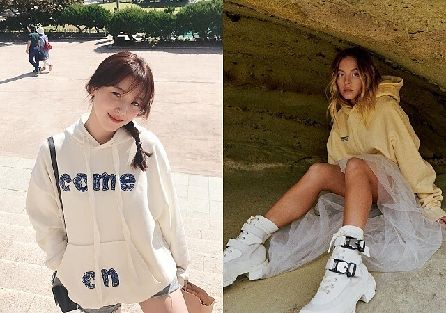 ▲ 圖 1 為《雪降花》BLACKPINK Jisoo 、圖 2 左為《我的ID是江南美人》Jo Woori、右為《高校十八禁》Sydney Sweeney