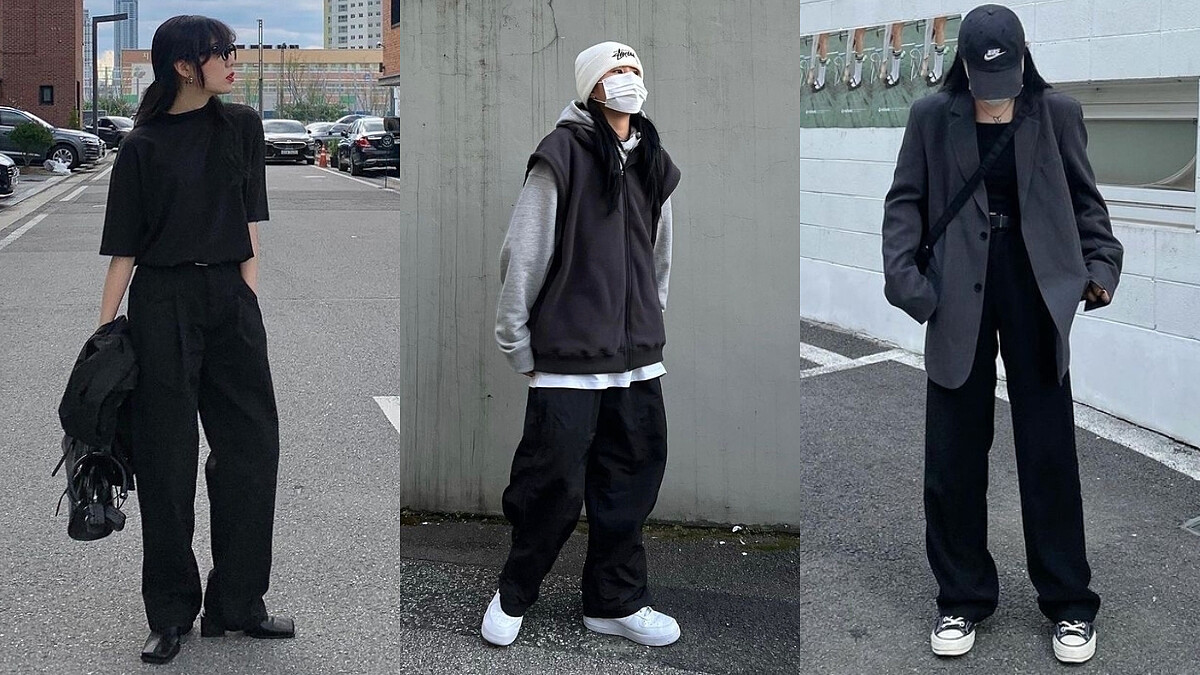 女生「黑褲穿搭」也能穿出造型感，3 種超實用搭配法零難度上手，小技巧修身又顯高！