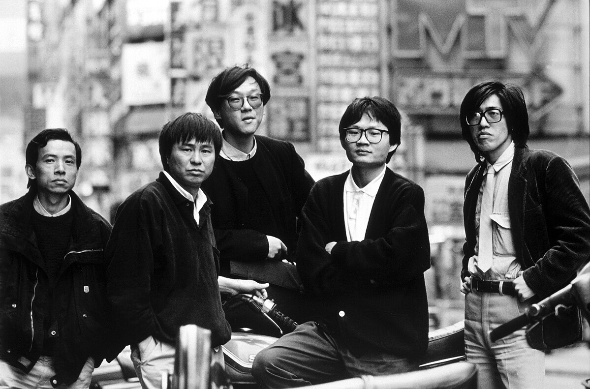 「電影合作社」成員吳念真、侯孝賢、楊德昌、陳國富、詹宏志合照,1988,劉振祥攝