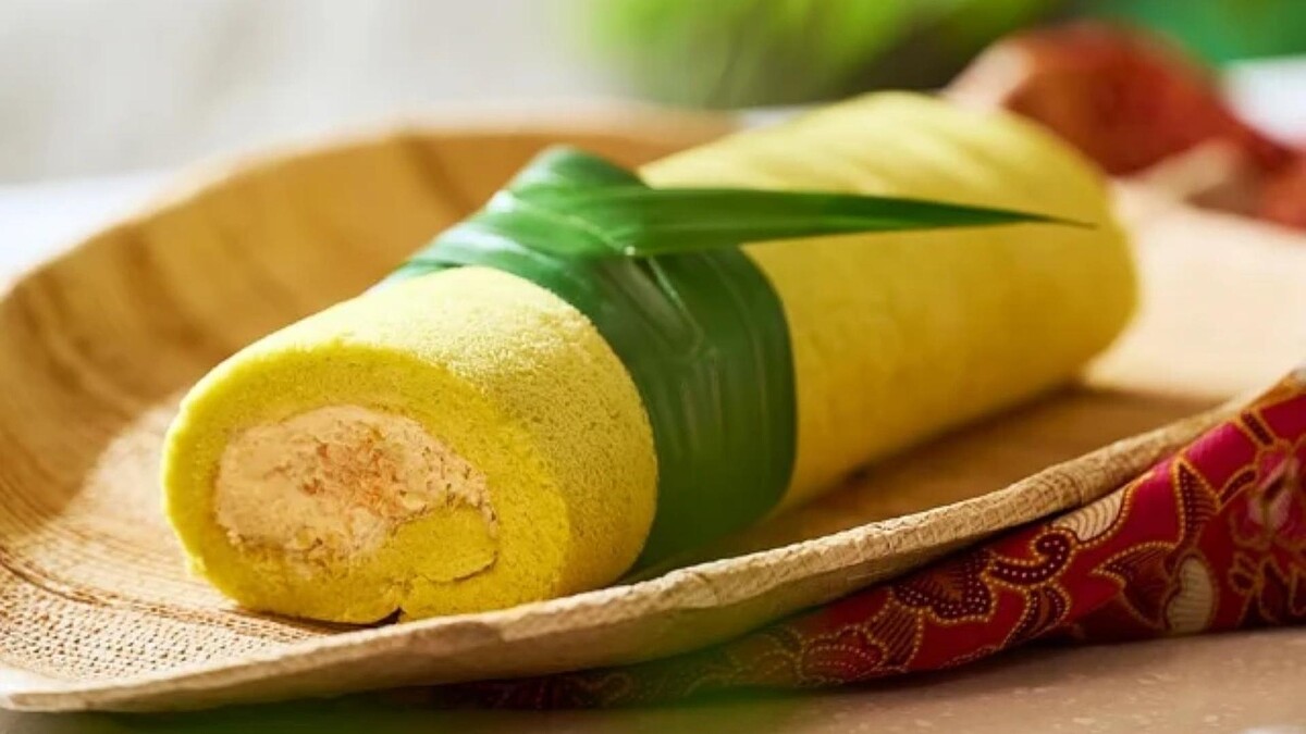 Coconut Pandan Roll Cake斑蘭椰絲香乳捲