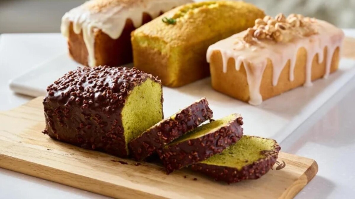 Cacao Pandan with Almond Chocolate斑蘭巧克力可可磅蛋糕