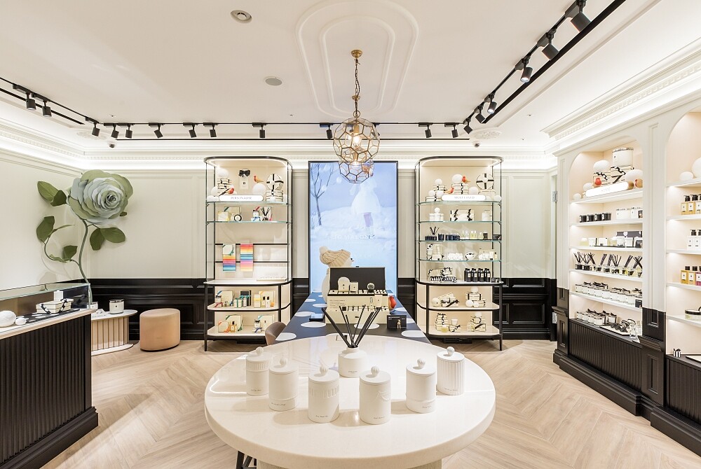 Jo Malone London台中新光三越中港店店櫃空間照。