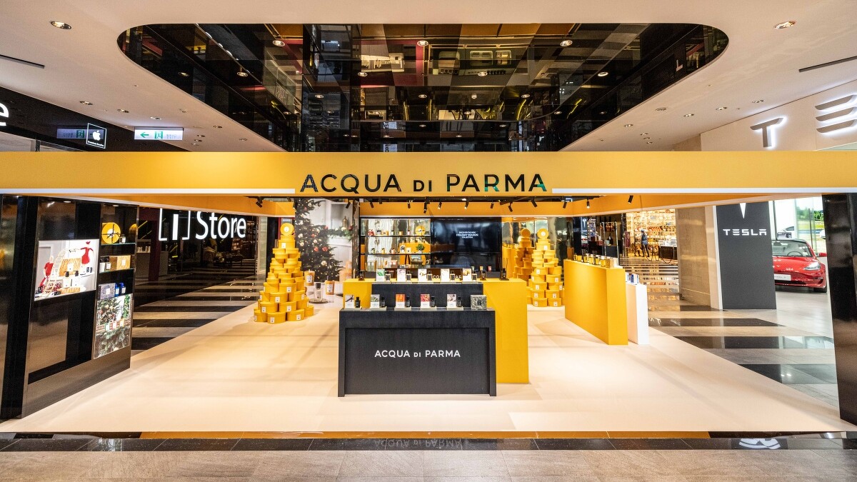 Acqua di Parma義式耶誕快閃店店景。