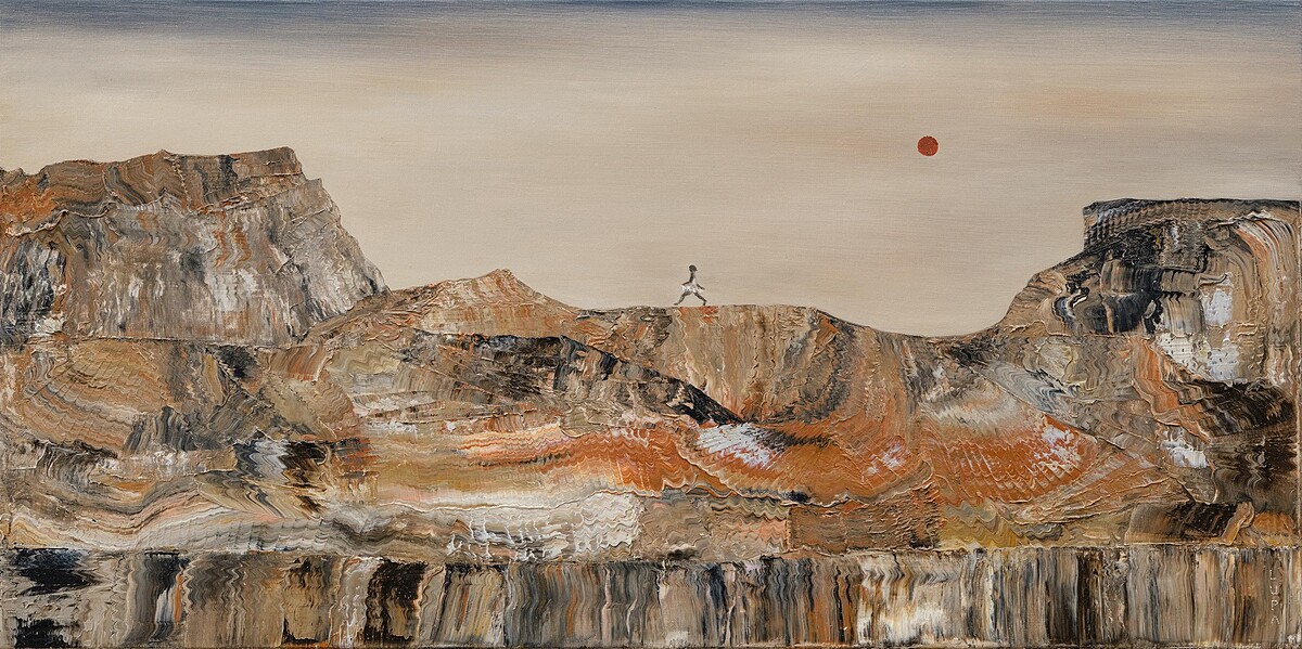 BED IN WILDERNESS野床27 x 41 cm Oil on Canvas2022。Hiro Hiro Art Space提供