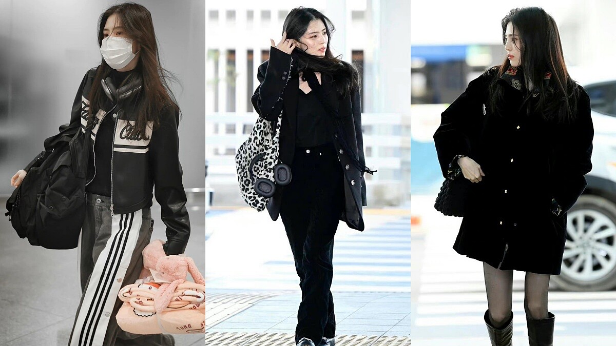 韓韶禧制霸機場全靠暗黑系風格!這5套機場時尚穿搭範本不學會吃虧