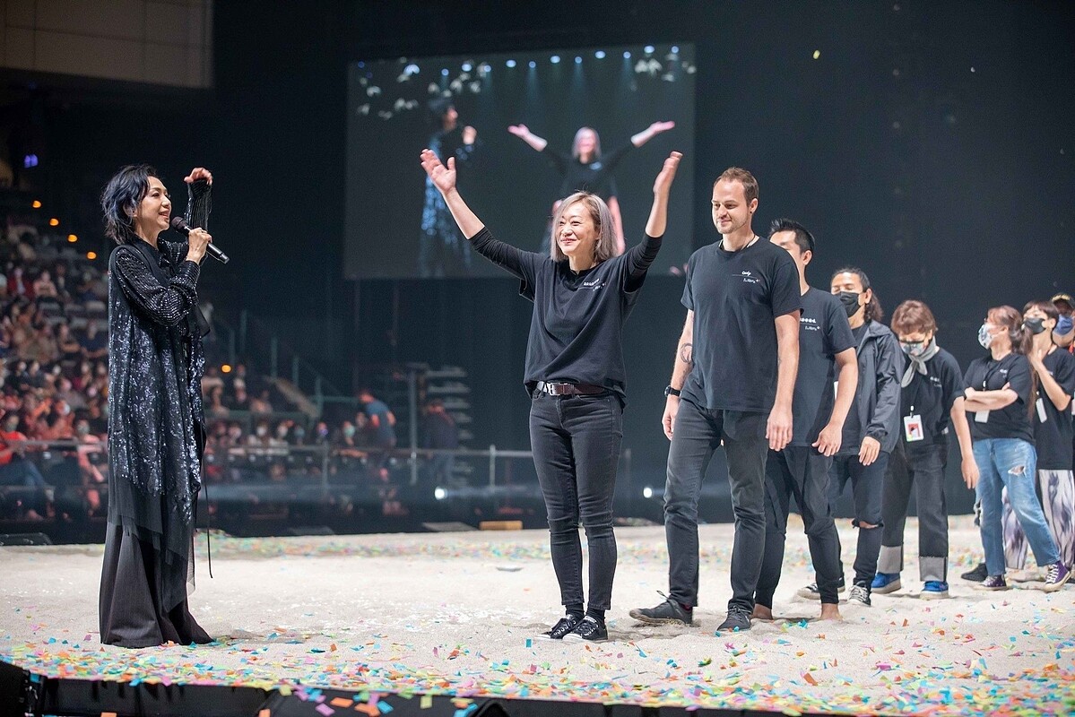 Lisa擔任萬芳今年演唱會的和聲統籌 （攝影翔子）