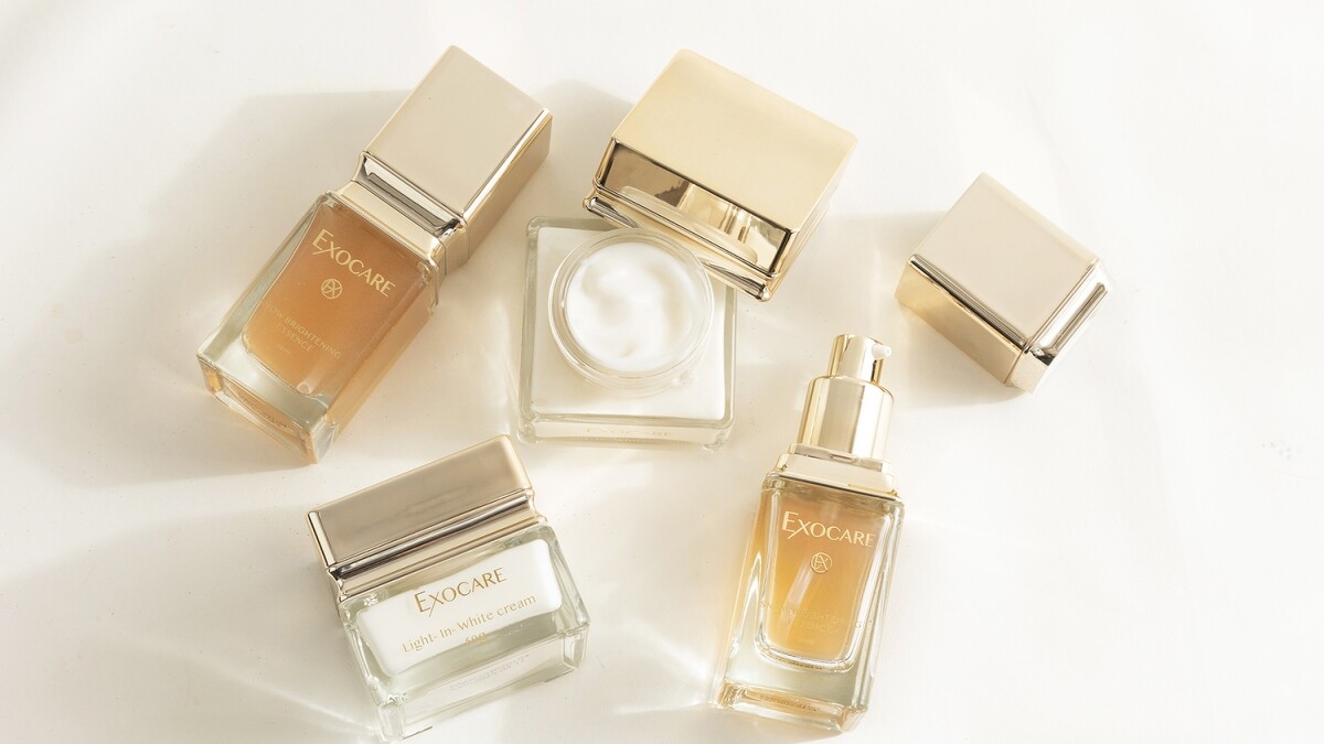 EXOCARE艾索康恩雪光肌透亮系列情境圖。