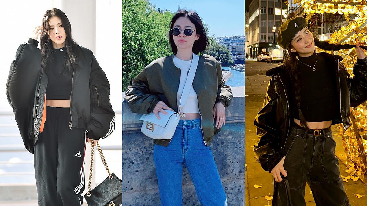 跟羽絨衣一樣保暖!韓韶禧、宋慧喬、Jisoo…這樣駕馭飛行員外套