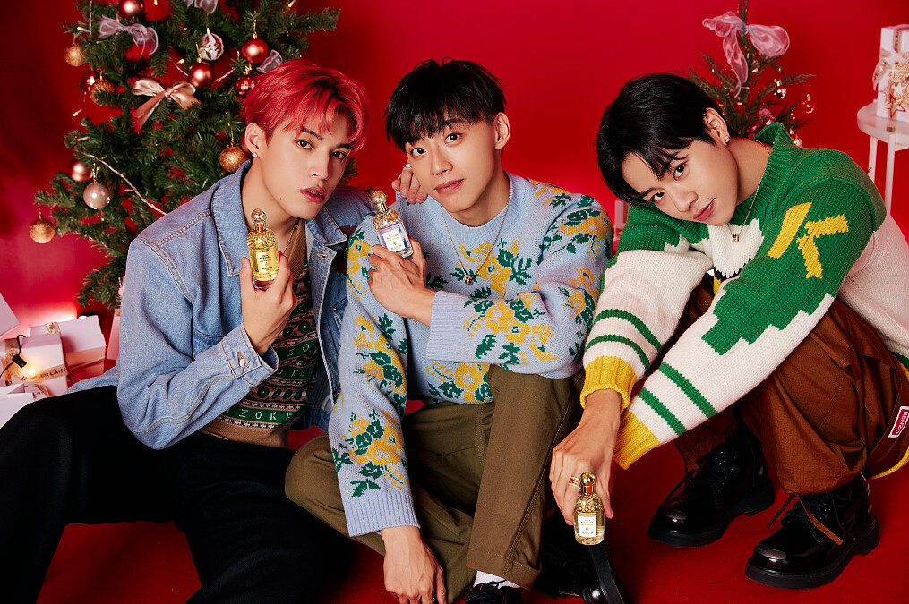 哲言/嬌蘭花草水語陽光甜橘淡香精、文廷/嬌蘭花草水語野漾叢花淡香水、佳辰/嬌蘭花草水語琢白岩蘭橙花淡香水。