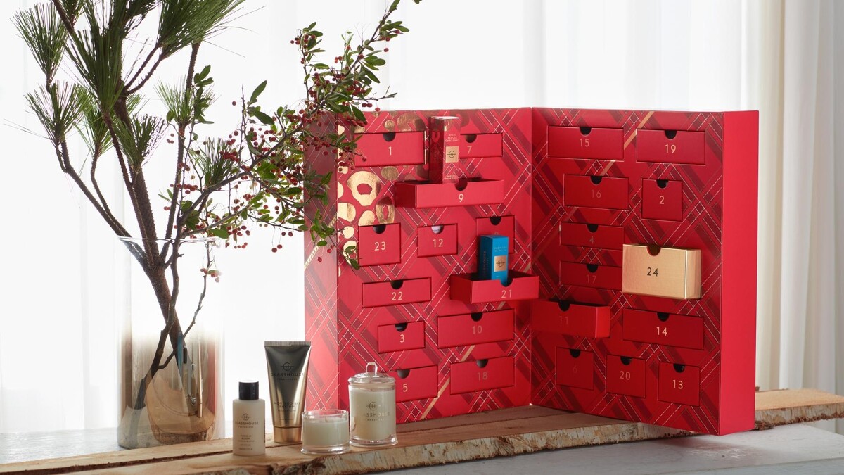 GLASSHOUSE 24天聖誕節日曆禮盒組，優惠價NT$5,495。