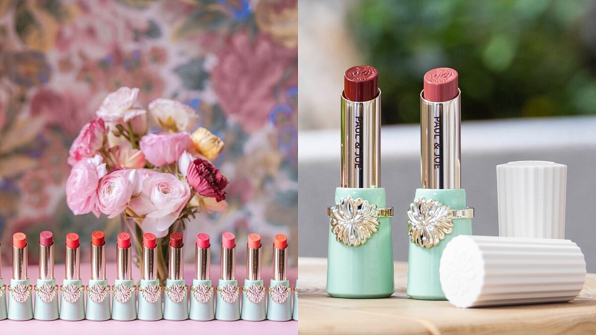 PAUL &amp;amp; JOE 2023西洋菊高光持色唇膏18色登場，貓眼石綠外盒太美