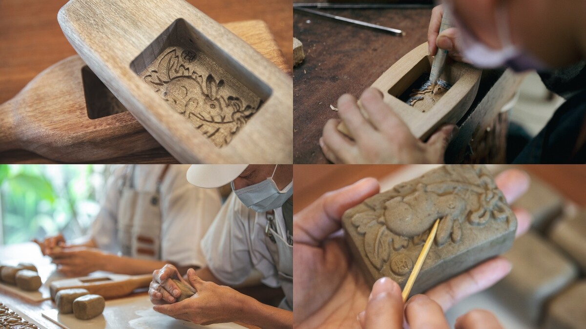 阿原2023虔兔似錦春節禮盒手工皂製作過程。