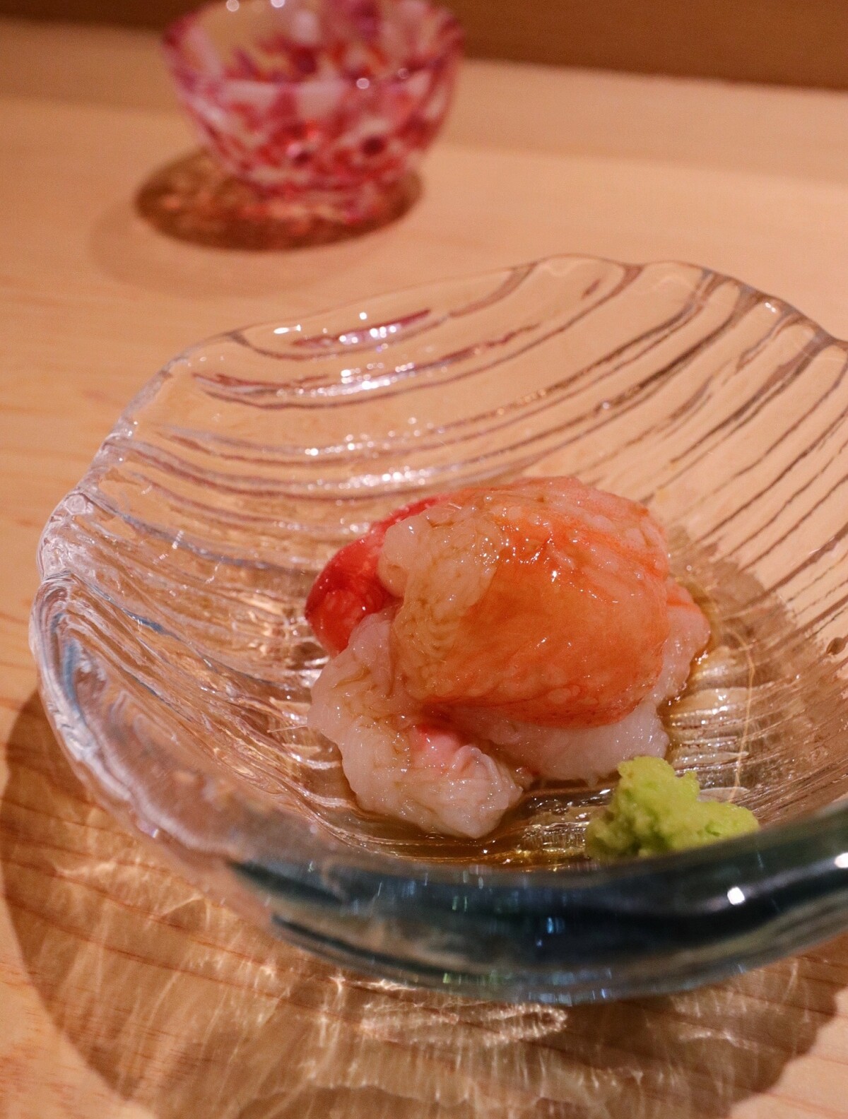 松葉蟹 刺身。