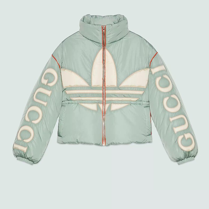 adidas x Gucci夾棉尼龍飛行員夾克，$114,000